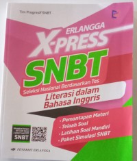Image of Erlangga X-Press SNBT Literasi Dalam Bahasa Inggris